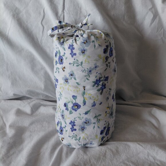 Blue Floral Full/Double Sheet Set - Picture 1 of 6
